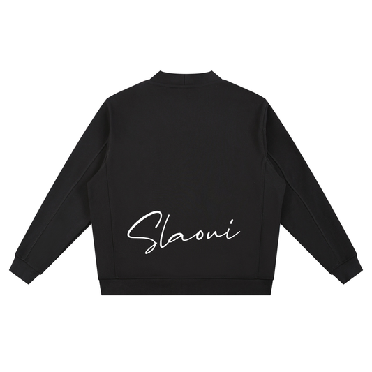 Slaoui Essential Heavyweight Sweat Cardigan — Unisex Street Cardigan | Heavy Balance by 2OUT