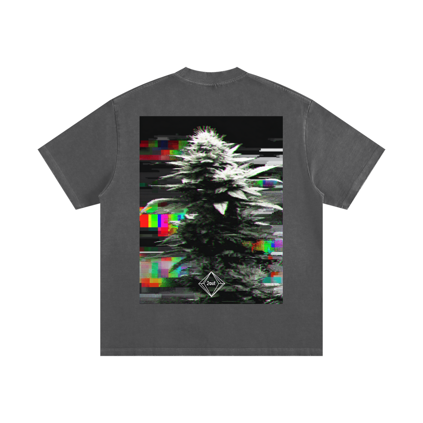 Slaoui Loves 2OUT Ganja T-Shirt — Heavyweight Vintage Washed Tee | Raw Street Energy ODMPOD