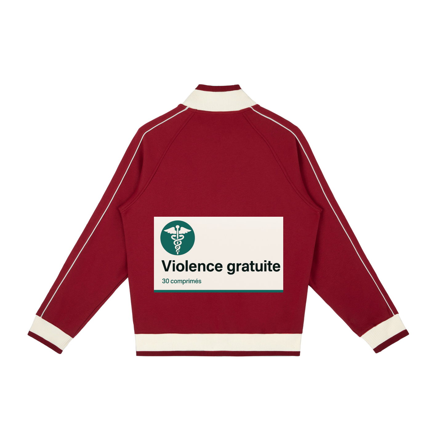 Color Block Raglan Sleeve Zip Track Jacket