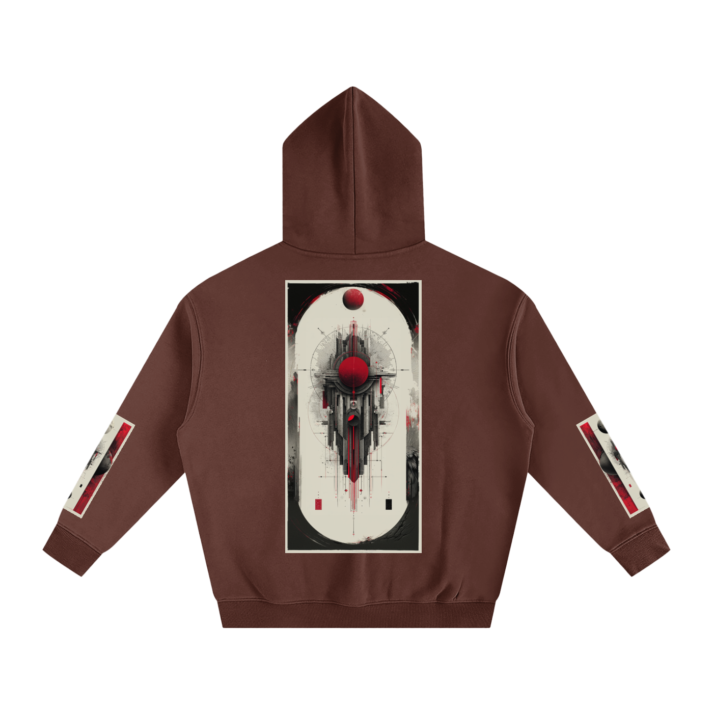 Oversize Fleeced Hoodie Tribe Vibes 2out