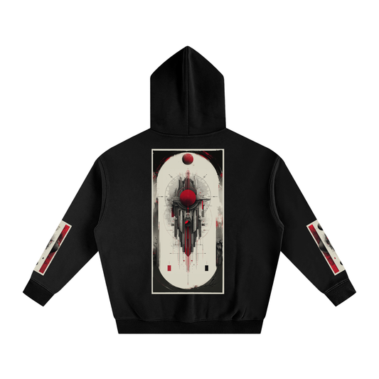 Tribe Vibe Oversized Fleeced Hoodie — Unisex Heavy Street Hoodie | Warm Core by 2OUT ODMPOD