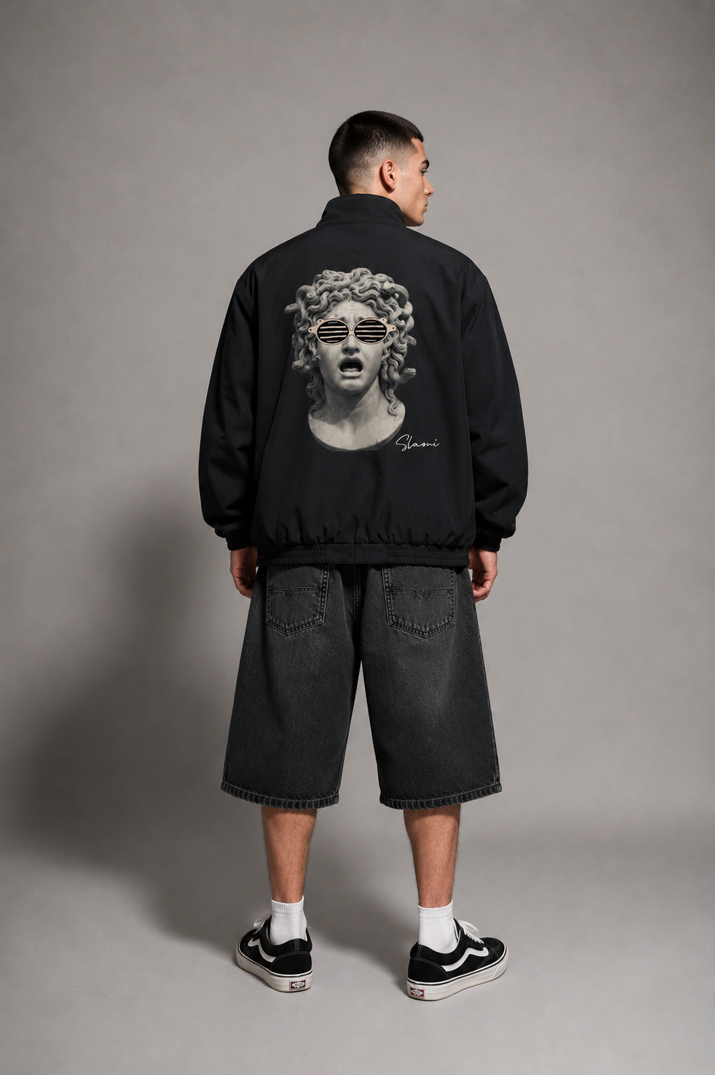Slaoui Stand Collar Bomber Jacket — Unisex Street Bomber | Clean Structure by 2OUT ODMPOD