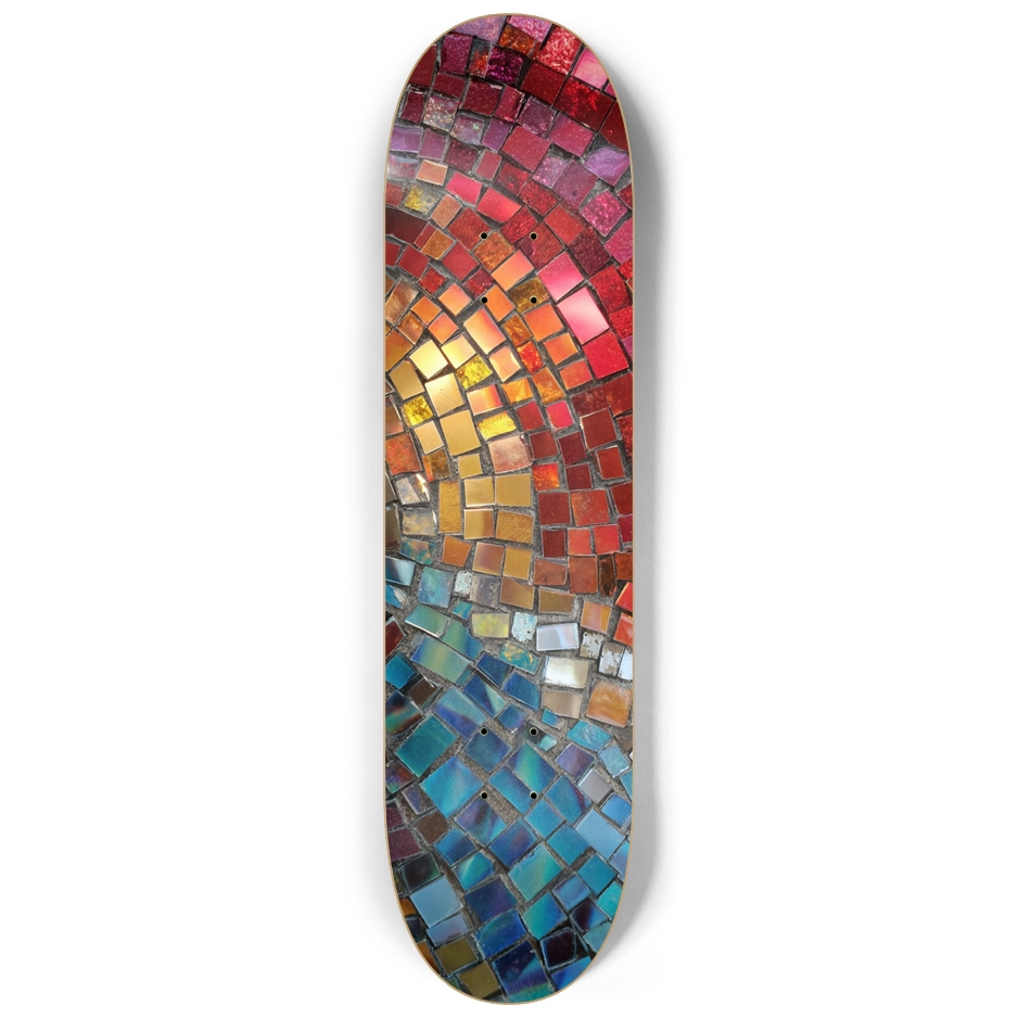 2out Mosaic Deck Skateboard