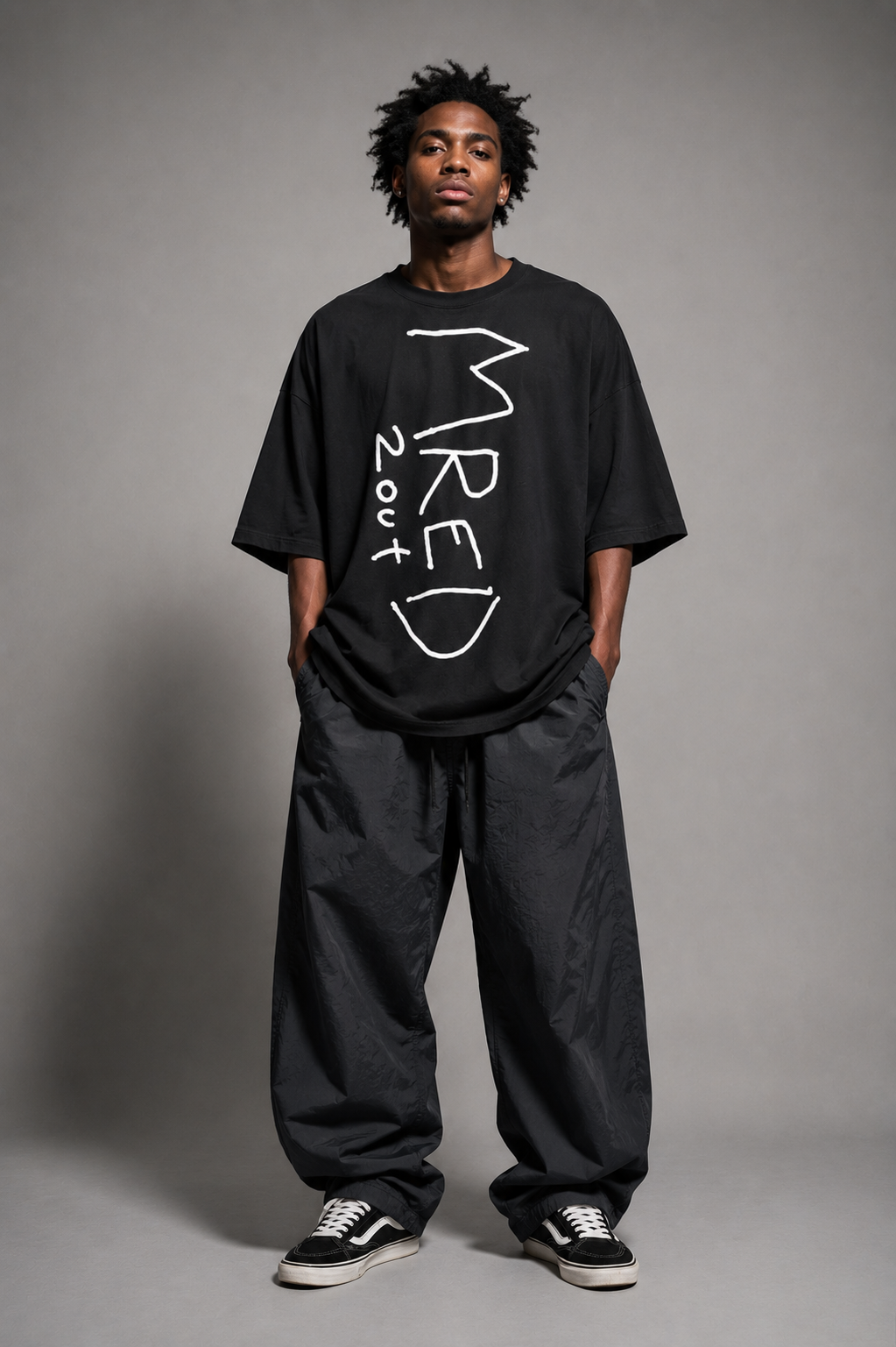 MRED Oversized T-Shirt — Heavy Cotton Streetwear Tee | Be Yourself by 2OUT ODMPOD