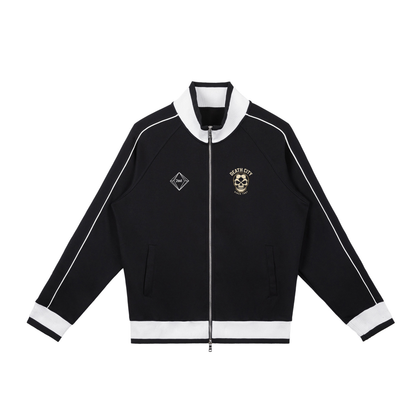 Color Block Zip Track Jacket — Unisex Raglan Track Jacket | 90s Sport Street Energy by 2OUT ODMPOD