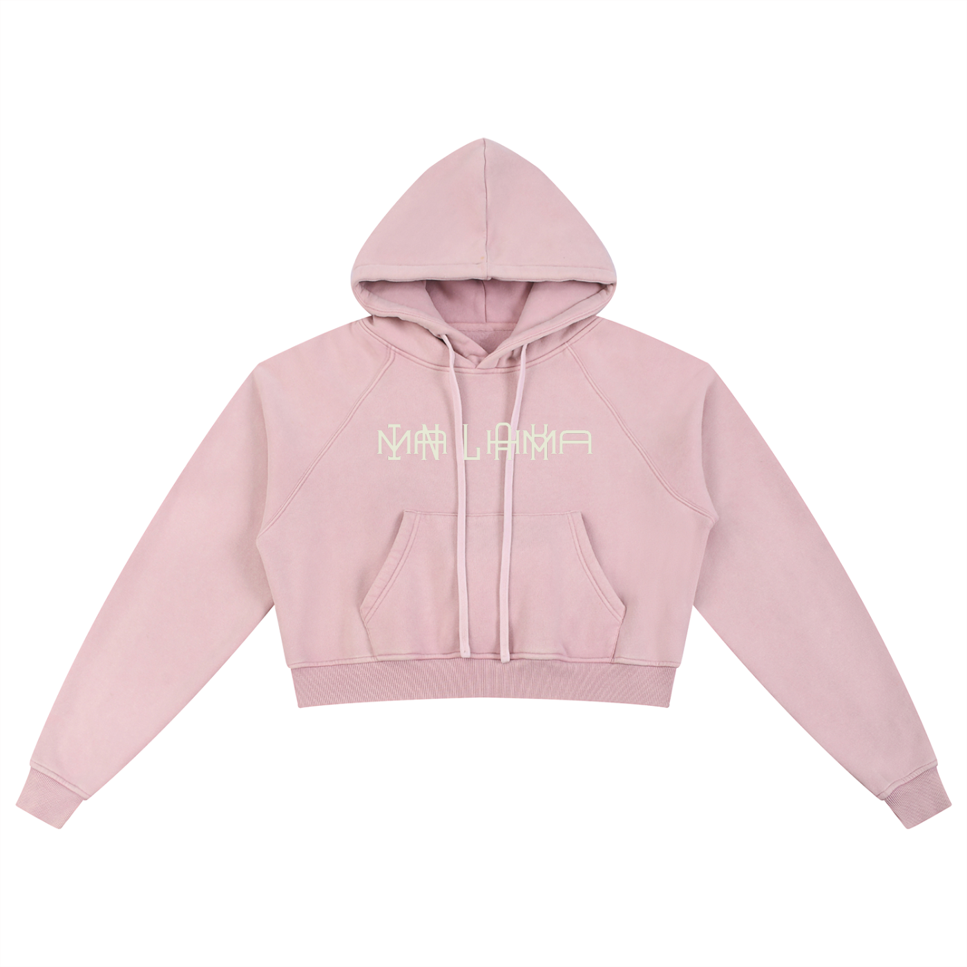 Mina L’Hamka Snow Washed Cropped Hoodie — Women’s Streetwear Hoodie | Soft Edge by 2OUT ODMPOD