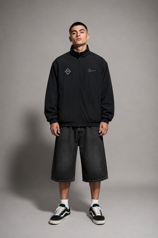 Slaoui Stand Collar Bomber Jacket — Unisex Street Bomber | Clean Structure by 2OUT