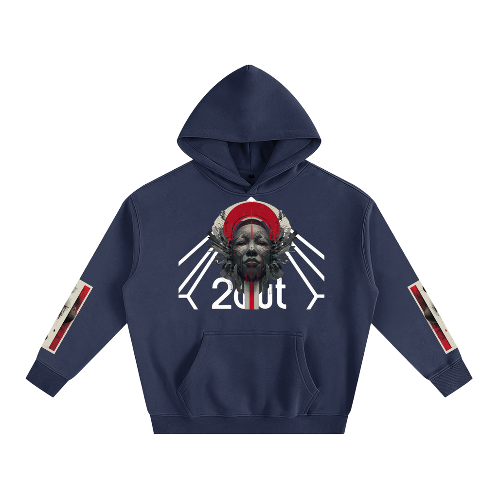 Tribe Vibe Oversized Fleeced Hoodie — Unisex Heavy Street Hoodie | Warm Core by 2OUT