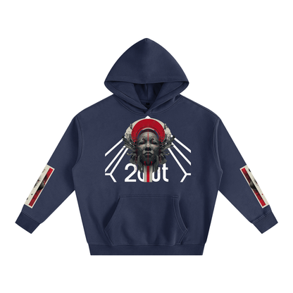 Tribe Vibe Oversized Fleeced Hoodie — Unisex Heavy Street Hoodie | Warm Core by 2OUT ODMPOD