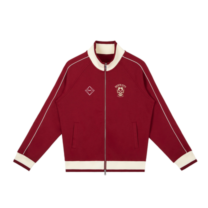 Color Block Zip Track Jacket — Unisex Raglan Track Jacket | 90s Sport Street Energy by 2OUT ODMPOD