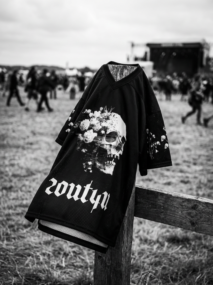 SkullBloem Football Jersey — Unisex Mesh Street Jersey | Festival & Street Energy by 2OUT