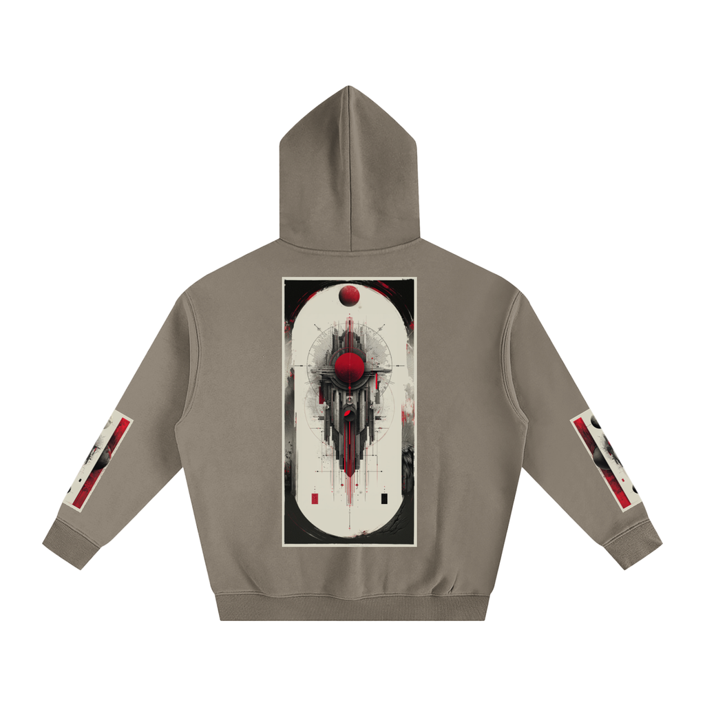 Tribe Vibe Oversized Fleeced Hoodie — Unisex Heavy Street Hoodie | Warm Core by 2OUT