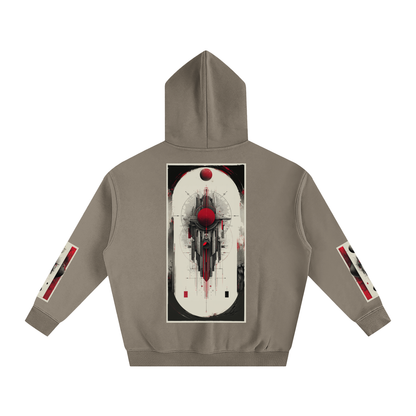 Tribe Vibe Oversized Fleeced Hoodie — Unisex Heavy Street Hoodie | Warm Core by 2OUT ODMPOD