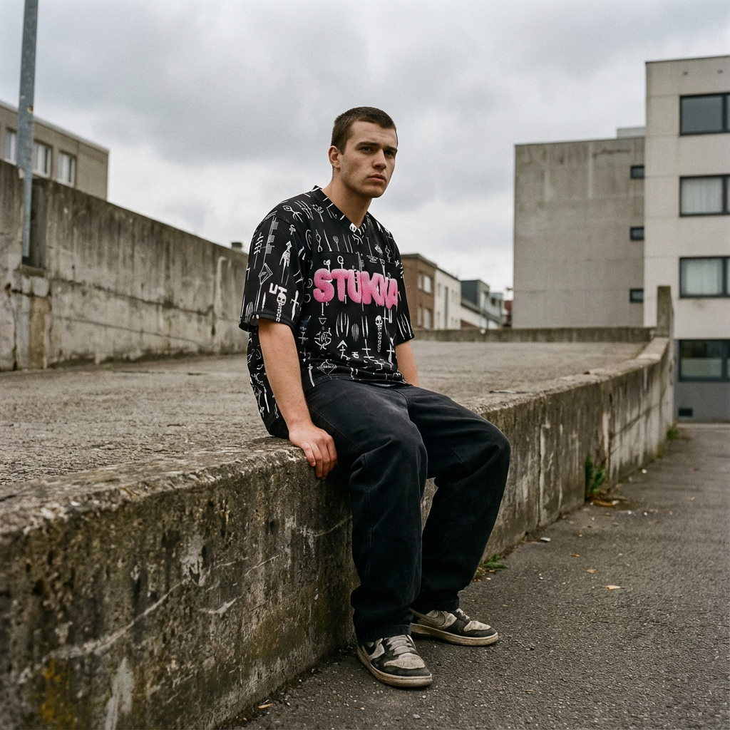 Stukka Boxy Football Jersey — Unisex Rave-Ready Street Jersey | Hybrid Mesh by 2OUT