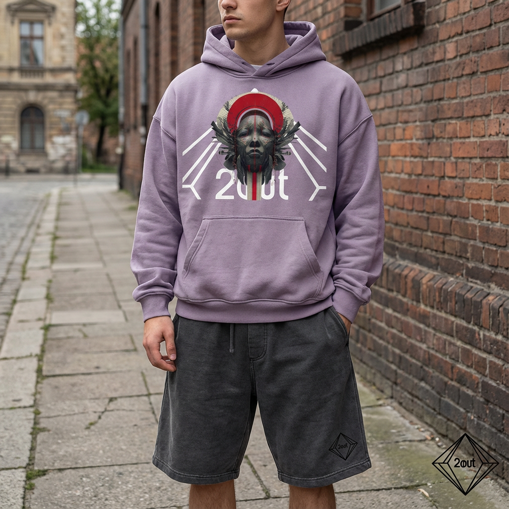 Tribe Vibe Oversized Fleeced Hoodie — Unisex Heavy Street Hoodie | Warm Core by 2OUT