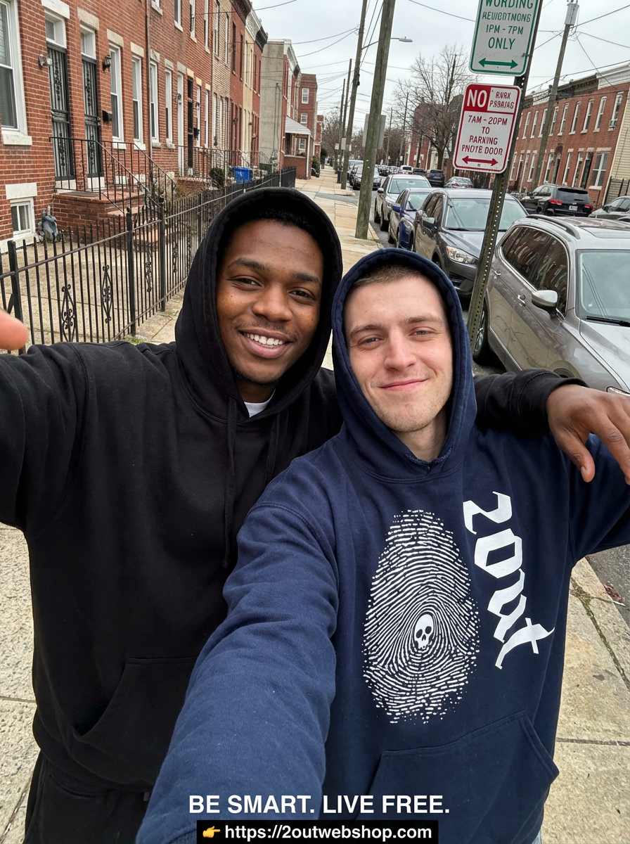 Finger Print Hoodie — Unisex Street Hoodie | Identity Mark by 2OUT