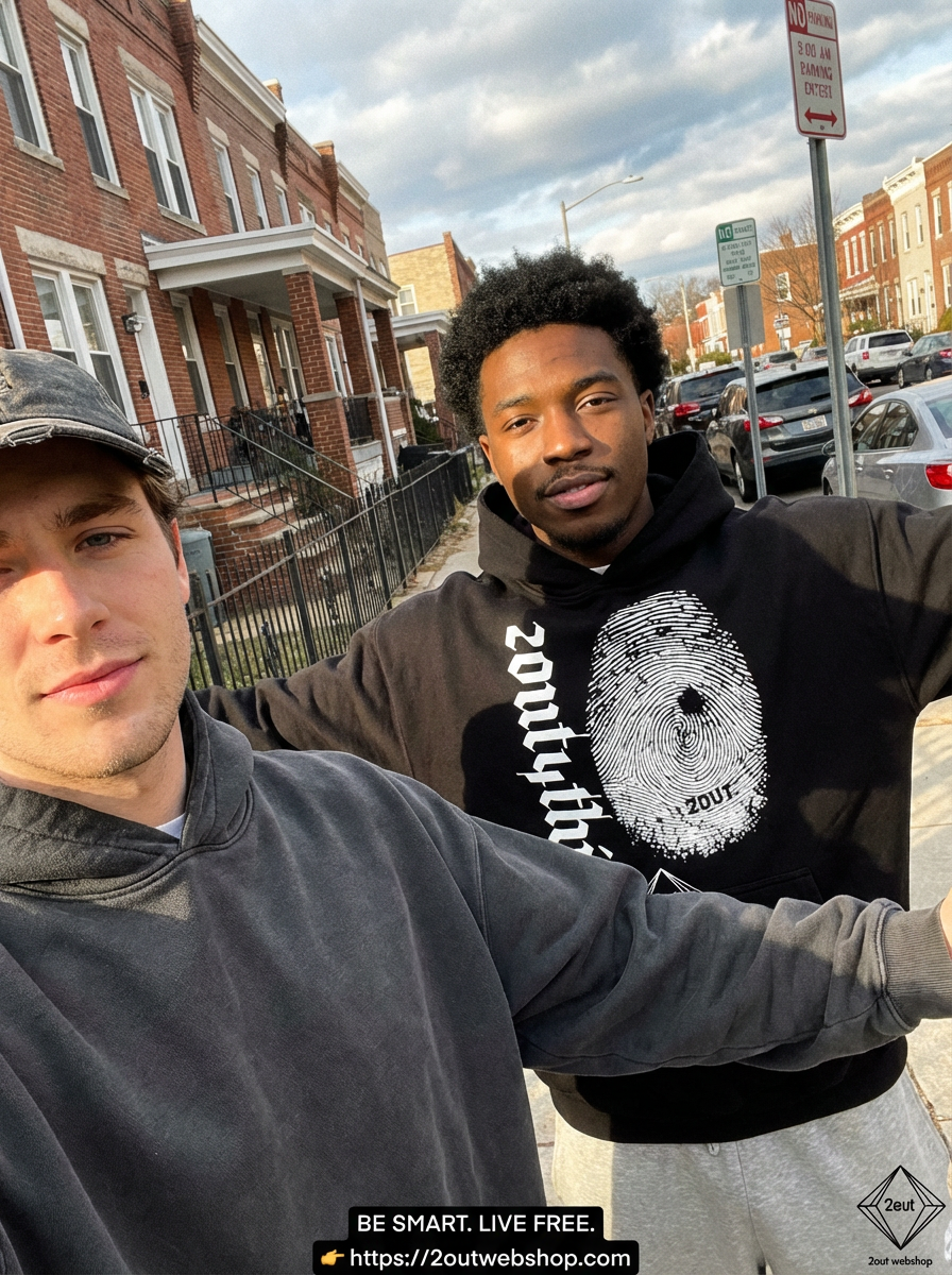 Finger Print Hoodie — Unisex Street Hoodie | Identity Mark by 2OUT