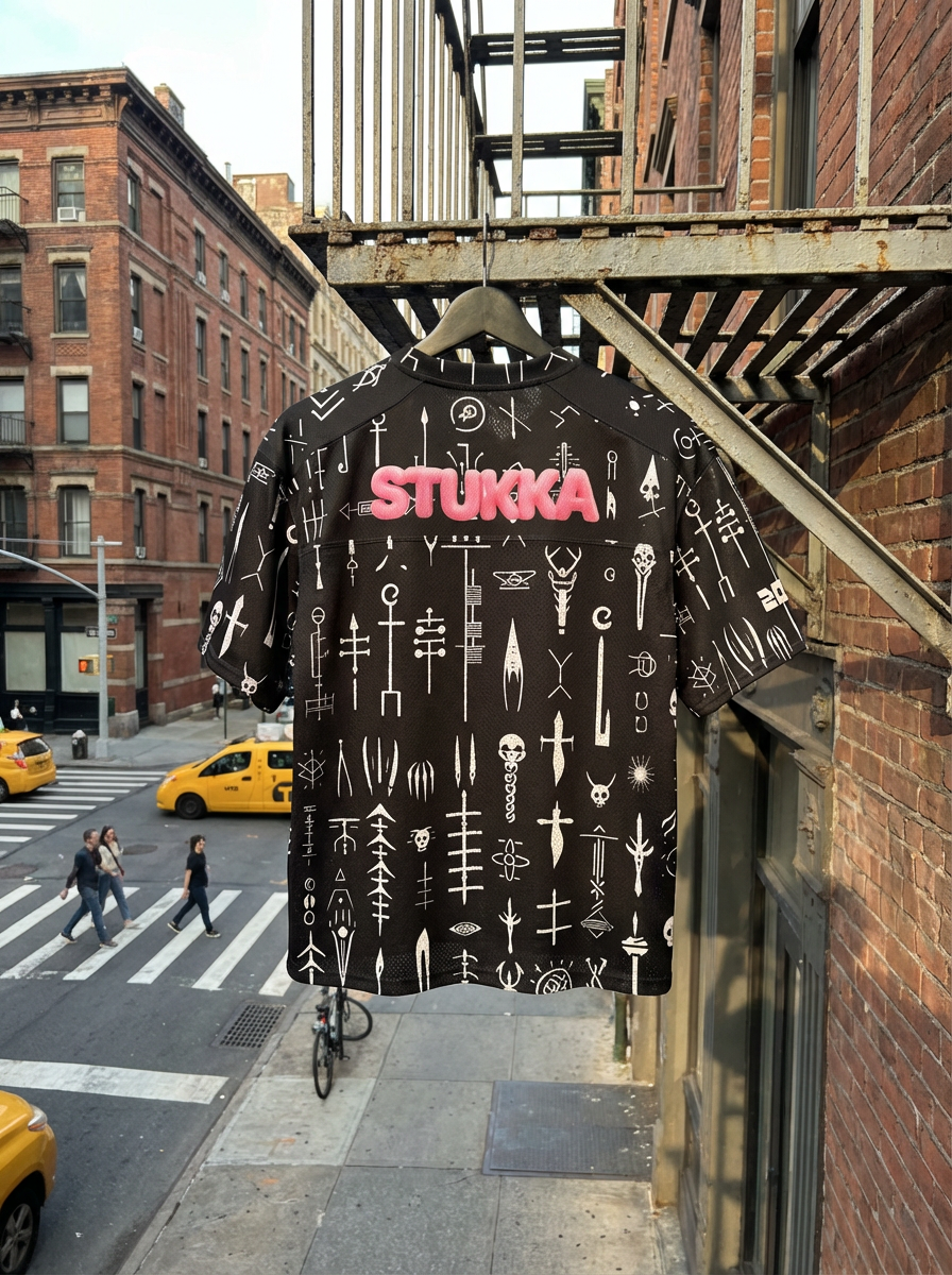 Stukka Boxy Football Jersey — Unisex Rave-Ready Street Jersey | Hybrid Mesh by 2OUT