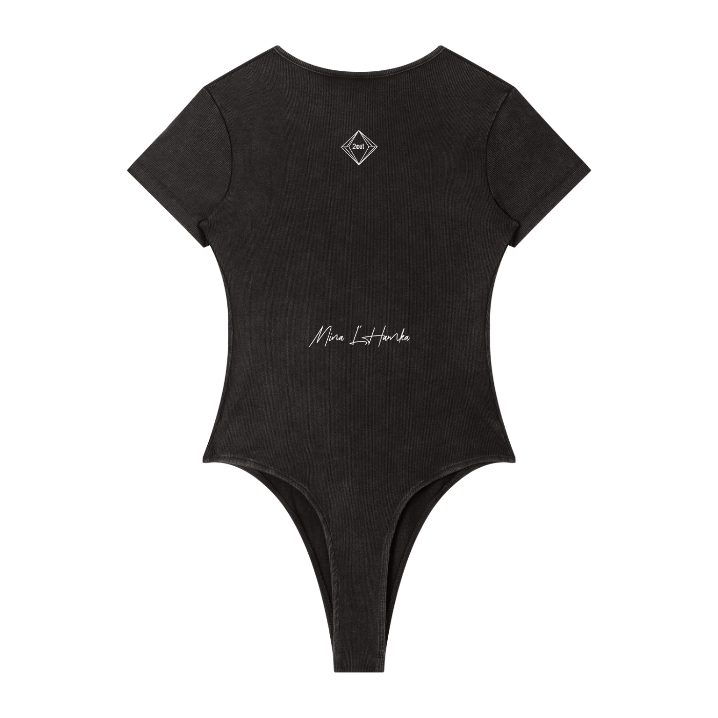 Mina L’Hamka Mineral Wash Bodysuit — Women’s Bodycon Streetwear Piece | Soft Power by 2OUT