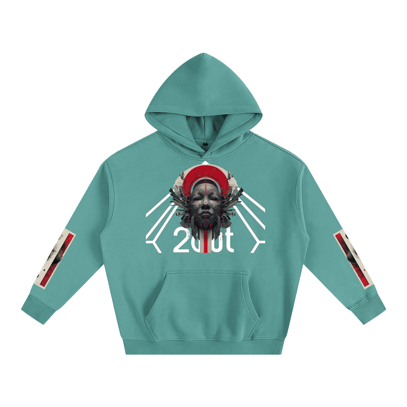 Tribe Vibe Oversized Fleeced Hoodie — Unisex Heavy Street Hoodie | Warm Core by 2OUT