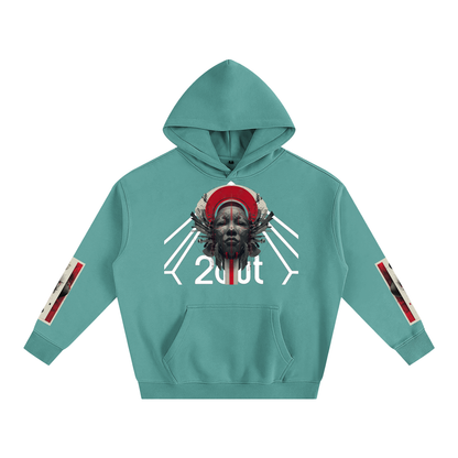 Tribe Vibe Oversized Fleeced Hoodie — Unisex Heavy Street Hoodie | Warm Core by 2OUT ODMPOD