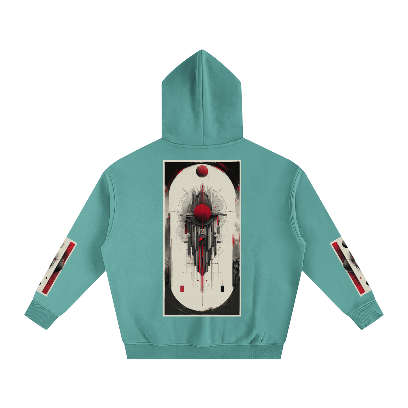 Oversize Fleeced Hoodie Tribe Vibes 2out