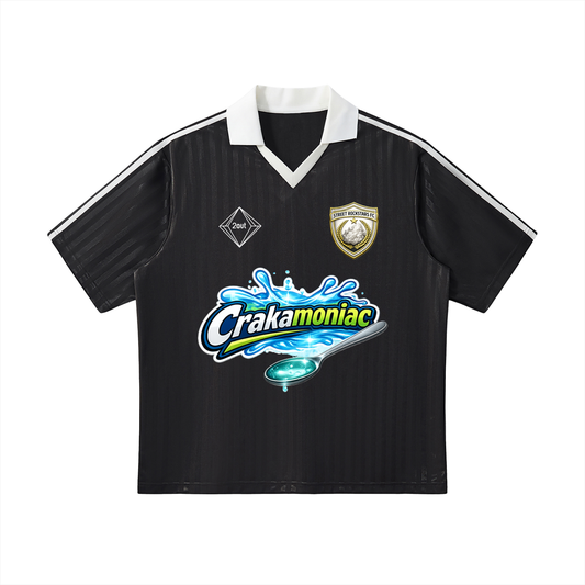 Street Dirty Rocks Soccer Jersey — Unisex Striped Football Shirt | Raw Sport Energy by 2OUT ODMPOD