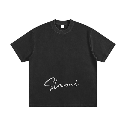 Slaoui Loves 2OUT Ganja T-Shirt — Heavyweight Vintage Washed Tee | Raw Street Energy ODMPOD