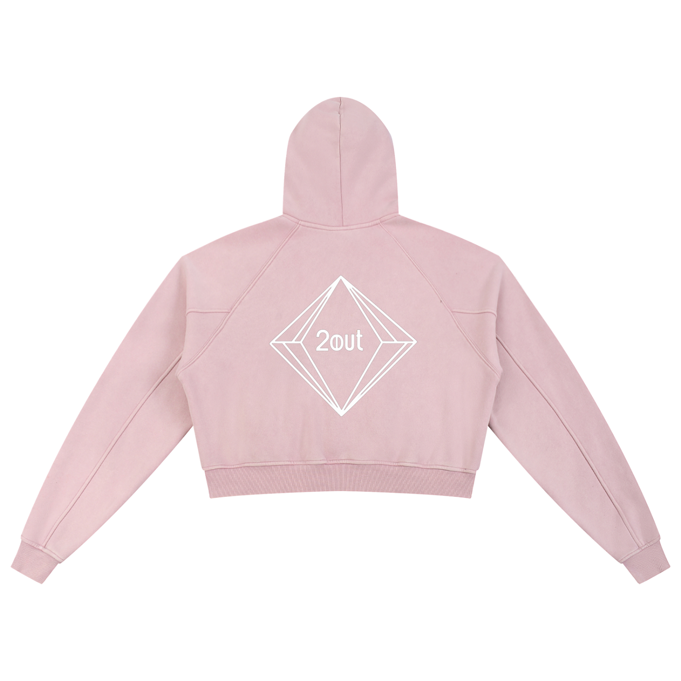 Mina L’Hamka Snow Washed Cropped Hoodie — Women’s Streetwear Hoodie | Soft Edge by 2OUT ODMPOD