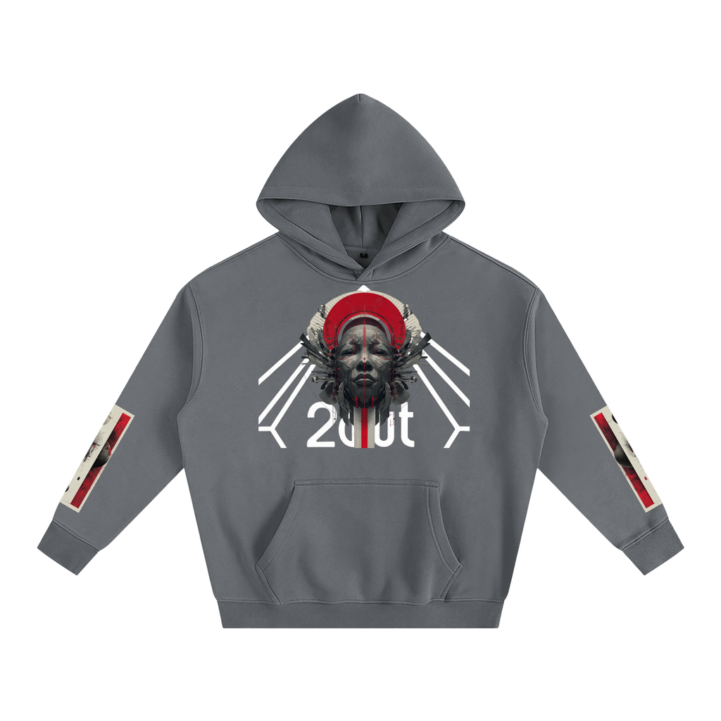 Tribe Vibe Oversized Fleeced Hoodie — Unisex Heavy Street Hoodie | Warm Core by 2OUT