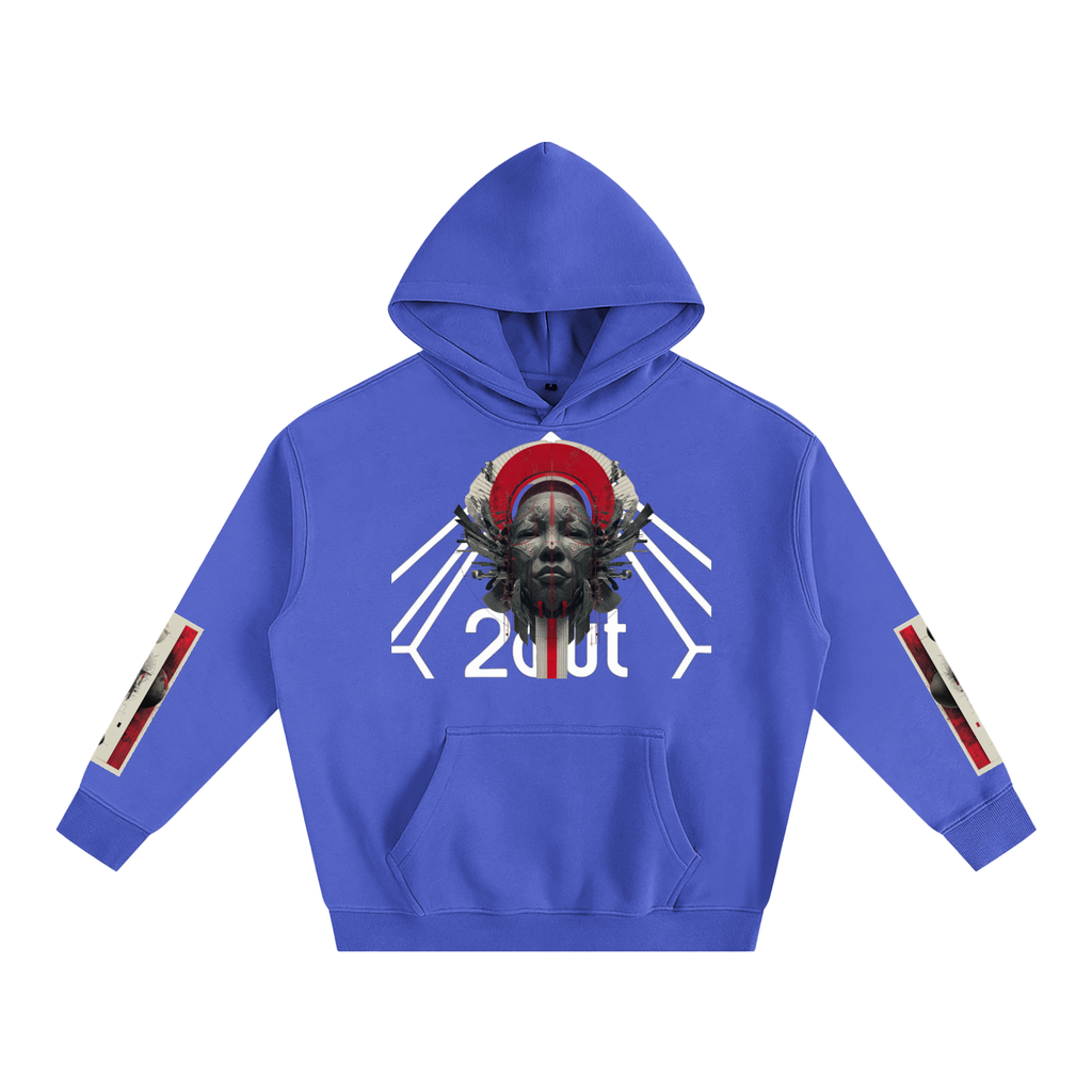 Tribe Vibe Oversized Fleeced Hoodie — Unisex Heavy Street Hoodie | Warm Core by 2OUT