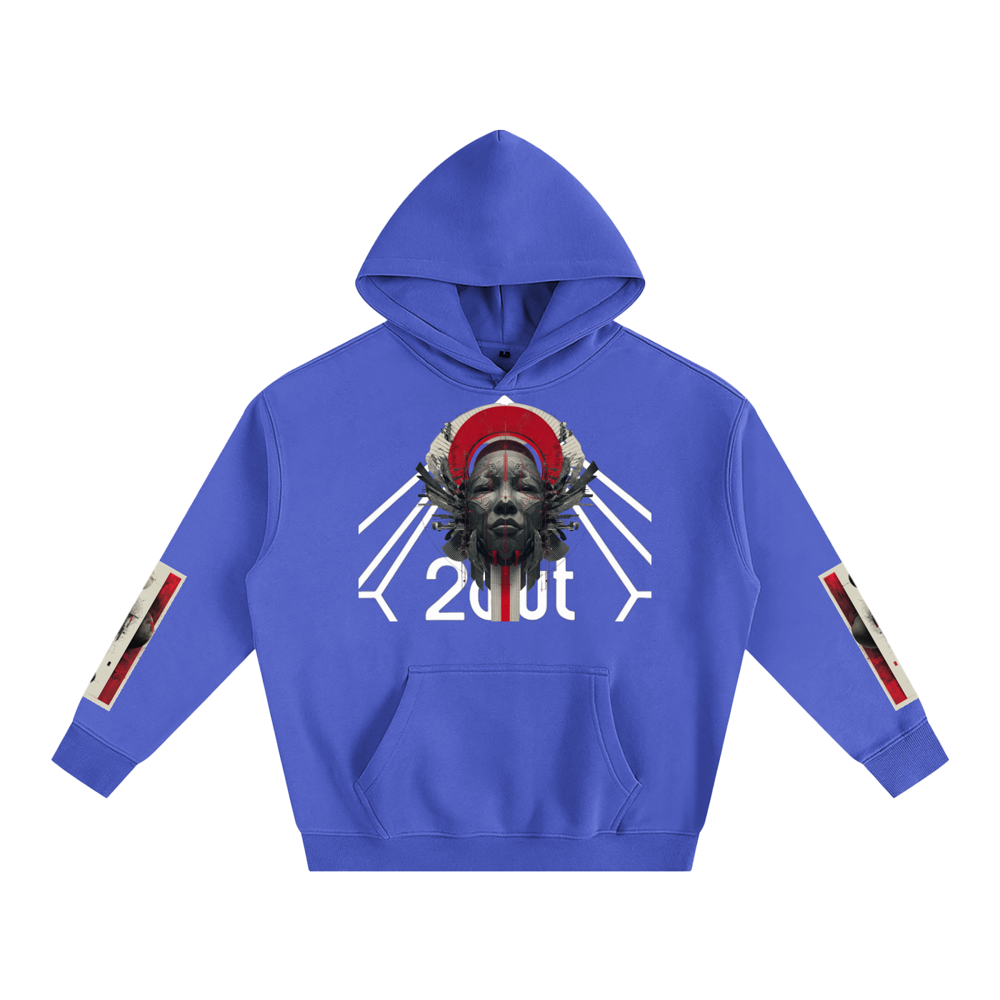 Tribe Vibe Oversized Fleeced Hoodie — Unisex Heavy Street Hoodie | Warm Core by 2OUT