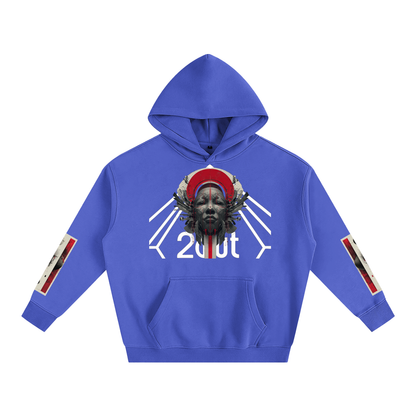 Tribe Vibe Oversized Fleeced Hoodie — Unisex Heavy Street Hoodie | Warm Core by 2OUT ODMPOD