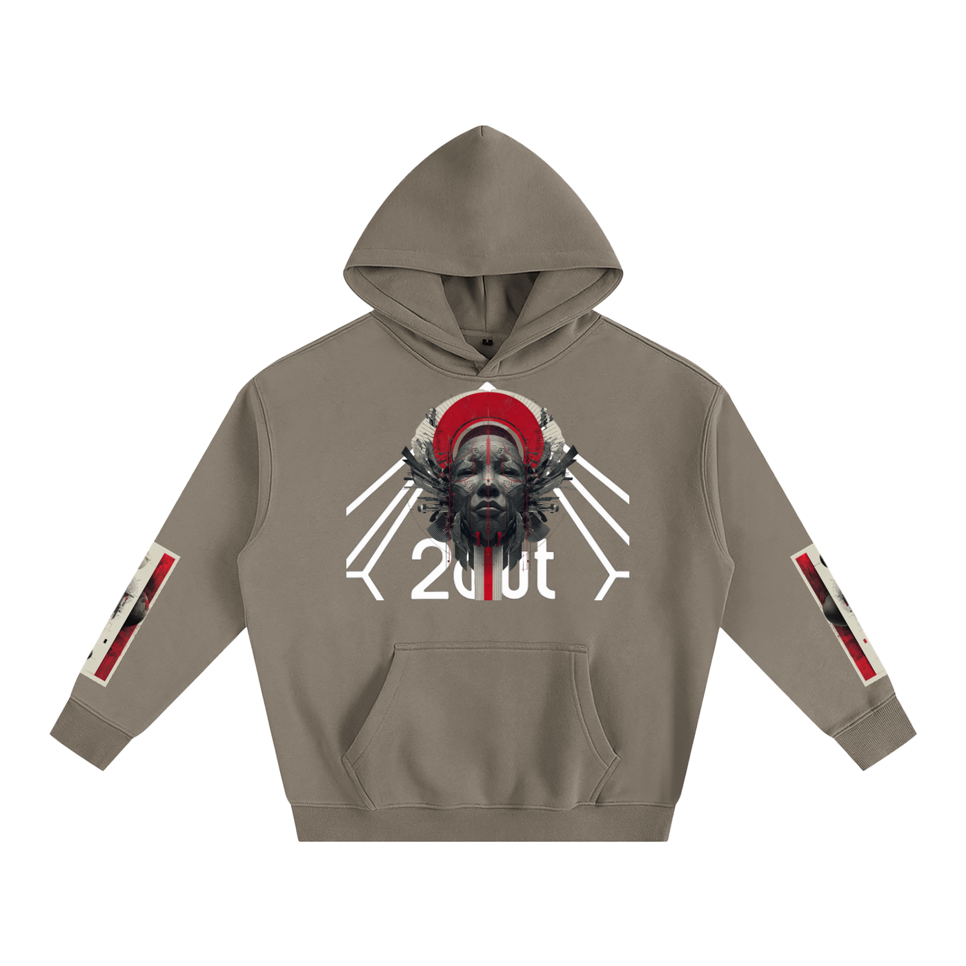 Tribe Vibe Oversized Fleeced Hoodie — Unisex Heavy Street Hoodie | Warm Core by 2OUT