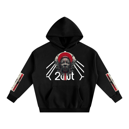 Oversize Fleeced Hoodie Tribe Vibes 2out