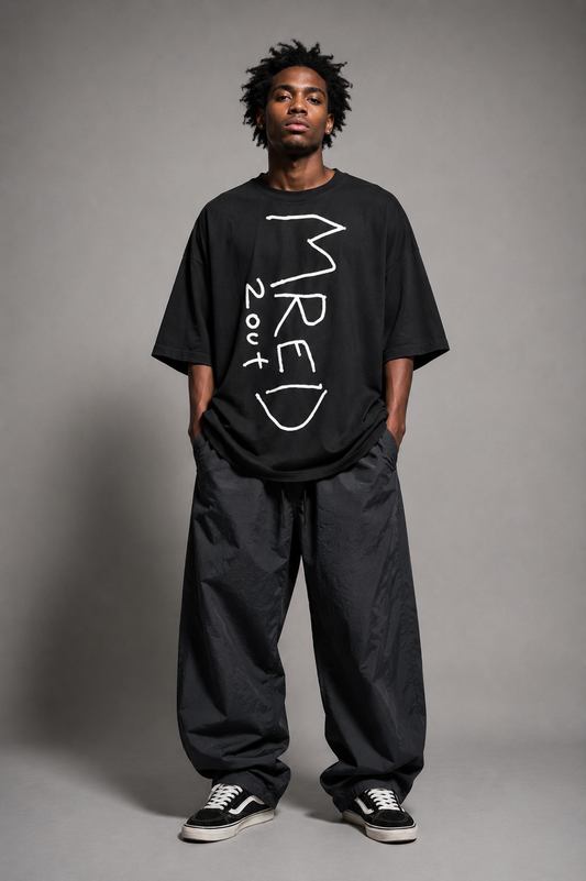 MRED Oversized T-Shirt — Heavy Cotton Streetwear Tee | Be Yourself by 2OUT