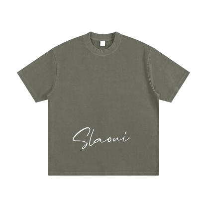 Slaoui Loves 2OUT Ganja T-Shirt — Heavyweight Vintage Washed Tee | Raw Street Energy ODMPOD