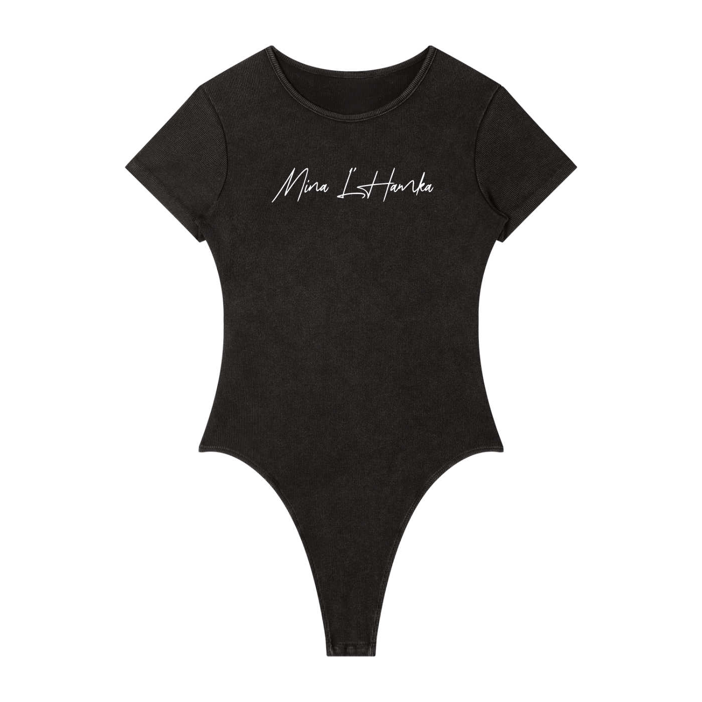Mina L’Hamka Mineral Wash Bodysuit — Women’s Bodycon Streetwear Piece | Soft Power by 2OUT