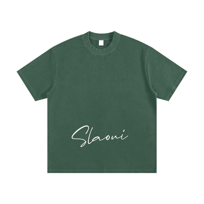 Slaoui Loves 2OUT Ganja T-Shirt — Heavyweight Vintage Washed Tee | Raw Street Energy ODMPOD