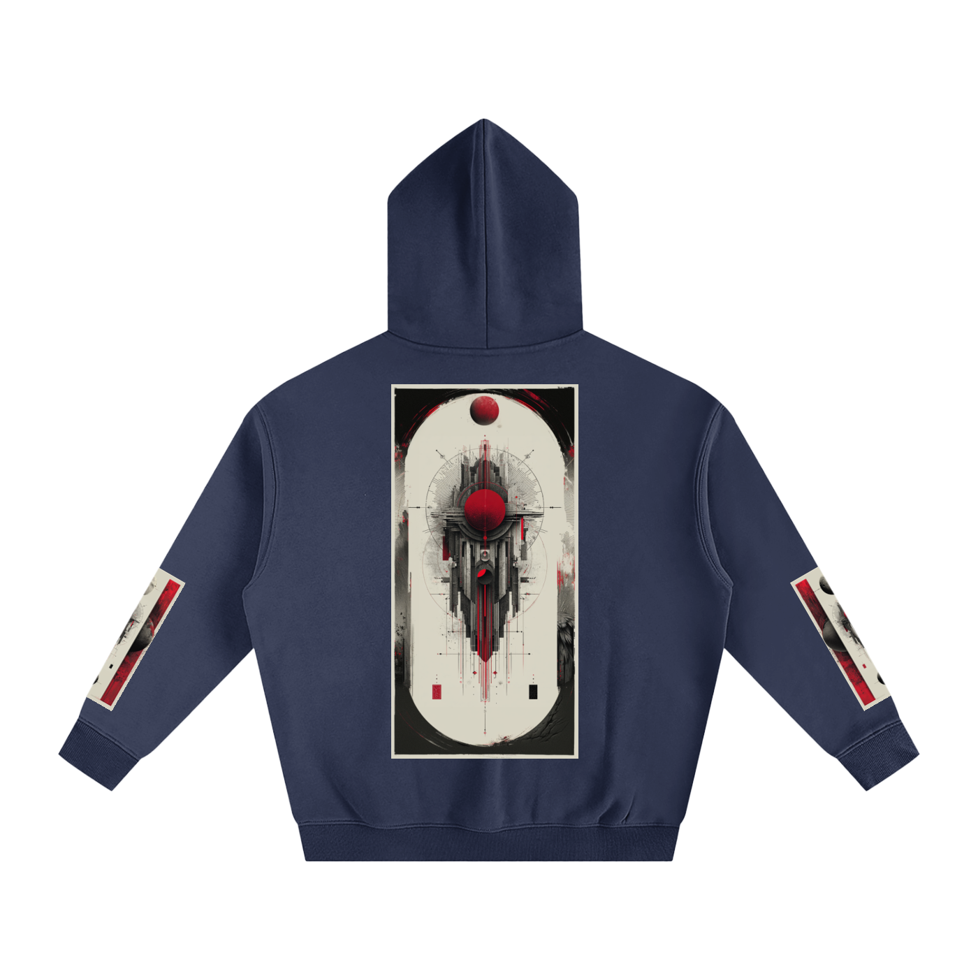 Oversize Fleeced Hoodie Tribe Vibes 2out