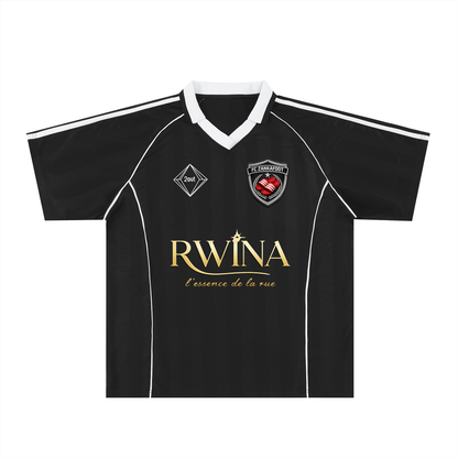 Rwina Zanka Stripe Soccer Jersey — Oversized Street Football Shirt | Dark Motion by 2OUT ODMPOD