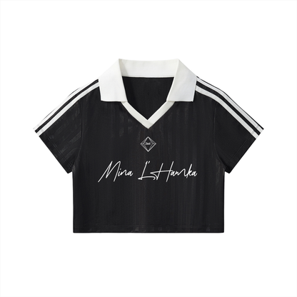 Mina L’Hamka Cropped Soccer Jersey — Women's Cropped Soccer Jersey | Sport Cut by 2OUT ODMPOD