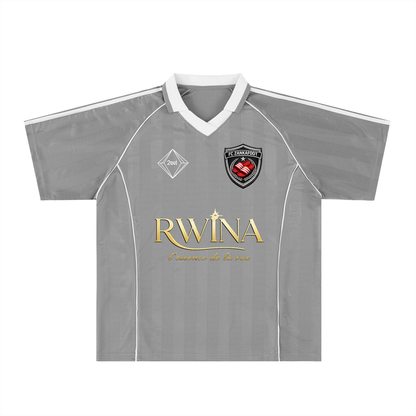 Rwina Zanka Stripe Soccer Jersey — Oversized Street Football Shirt | Dark Motion by 2OUT ODMPOD