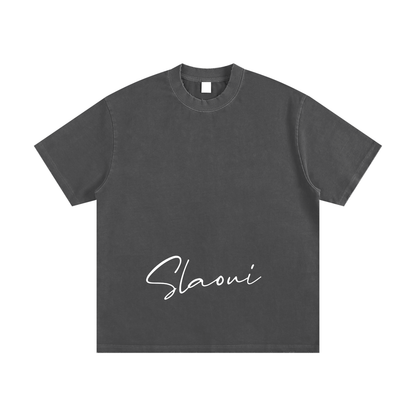 Slaoui Loves 2OUT Ganja T-Shirt — Heavyweight Vintage Washed Tee | Raw Street Energy ODMPOD