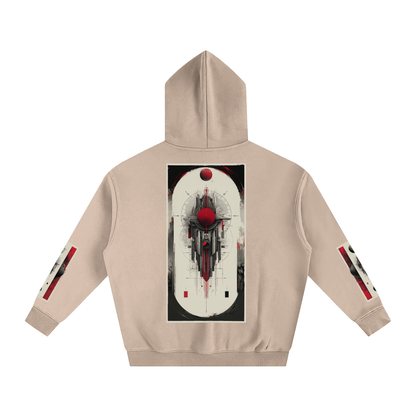 Tribe Vibe Oversized Fleeced Hoodie — Unisex Heavy Street Hoodie | Warm Core by 2OUT ODMPOD