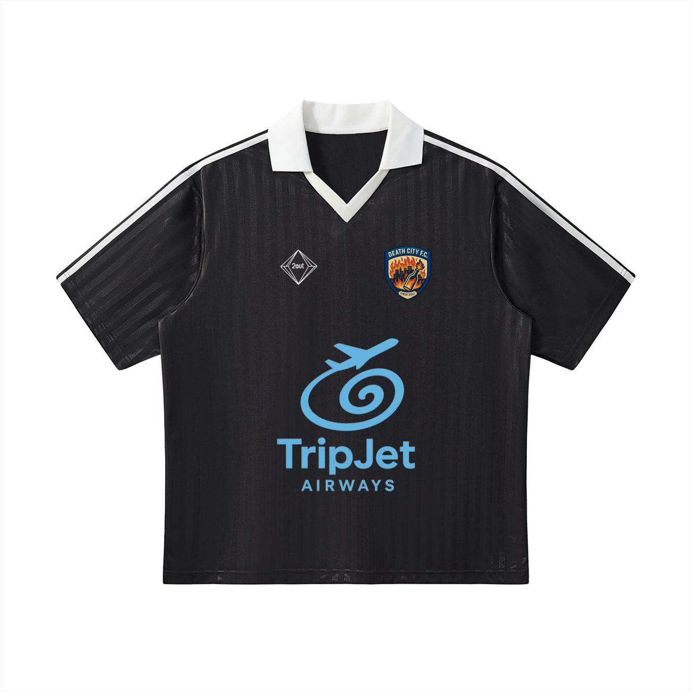 Death City Soccer Jersey — Unisex Street Football Jersey | Dark Summer Energy by 2OUT