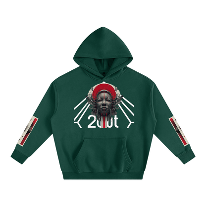 Tribe Vibe Oversized Fleeced Hoodie — Unisex Heavy Street Hoodie | Warm Core by 2OUT ODMPOD