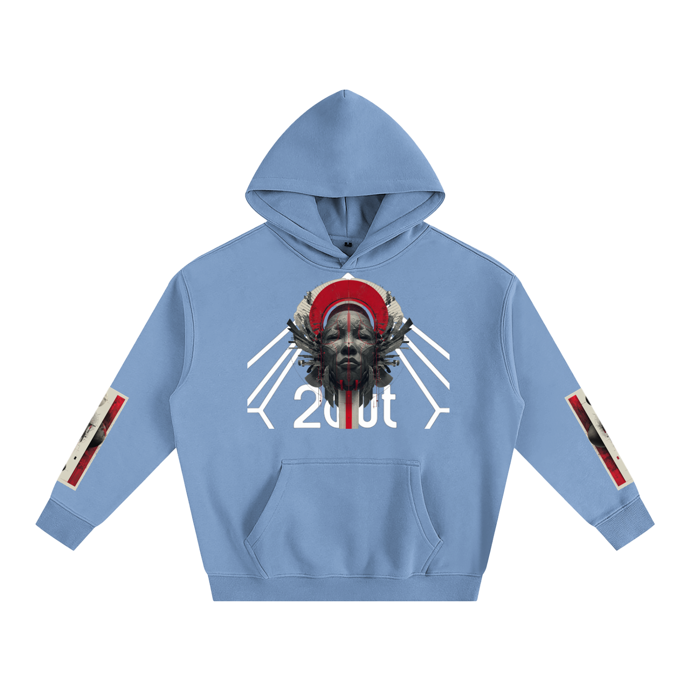 Tribe Vibe Oversized Fleeced Hoodie — Unisex Heavy Street Hoodie | Warm Core by 2OUT