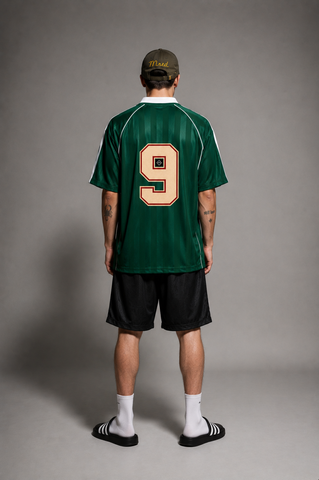 Rwina Zanka Stripe Soccer Jersey — Oversized Street Football Shirt | Dark Motion by 2OUT