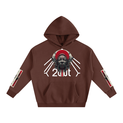 Tribe Vibe Oversized Fleeced Hoodie — Unisex Heavy Street Hoodie | Warm Core by 2OUT ODMPOD
